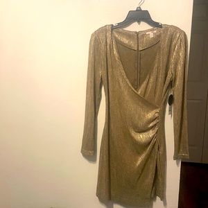 Gold Amuse dress size large brand new with tags. Worth $75.00